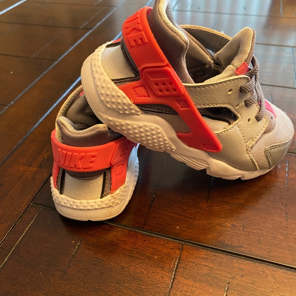 Nike gray and pink sneakers